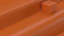 Satiné orange seventies