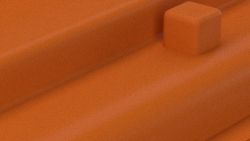 Mat orange seventies